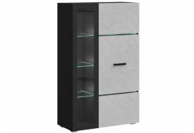 Шкаф с полками Николь Пластер Бьянко