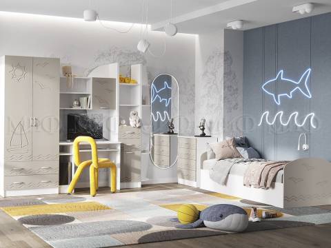 Детская Юниор-2 с рабочей зоной Шарли Мокко