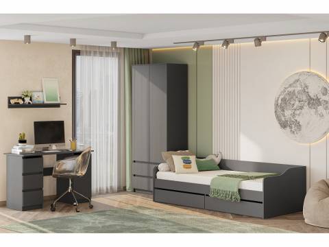 Детская Денвер Графит серый