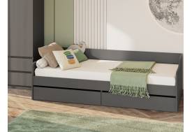 Кровать КР 2 Графит серый