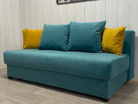 Диван Комфорт-1 ПБ велюр Luma 18, подушки Luma 8