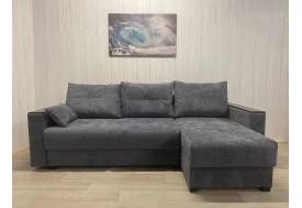 Диван Комфорт-3 ПБ+МДФ Тик-Так велюр Sensey steel grey