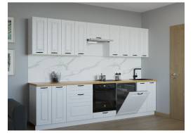 Кухонный гарнитур 19 Белый Вегас 3000 мм