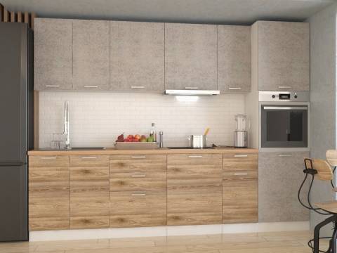 Кухонный гарнитур арт 3 Лофт 3000 мм