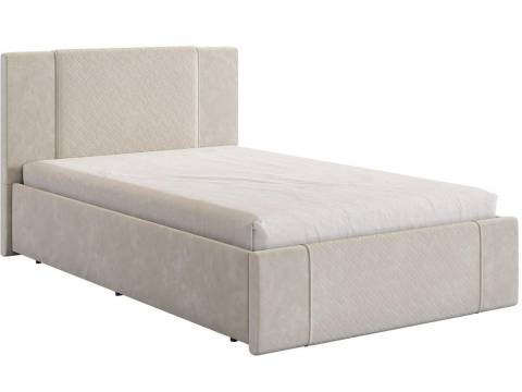 Кровать Хлоя 1200 велюр крем