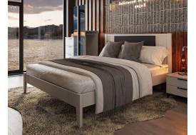 Кровать Бетти 1800 Белый/Велюр тёмный