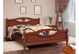 Кровать Елена-4 1600 Орех