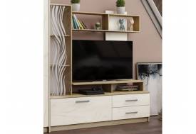 Гостиная центр Дарья дуб крафт серый/дуб крафт белый