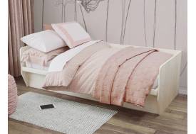 Кровать Зефир 1 дуб крафт белый