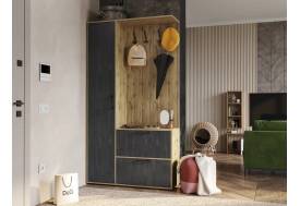 Прихожая Сиама дуб вотан/обсидиан