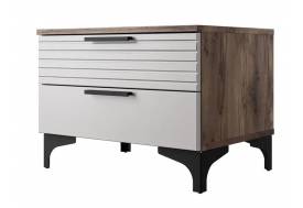 Тумба прикроватная Брента Таксус-Жемчуг