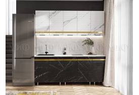 Кухня Милена 2,0 м Мрамор белый софт