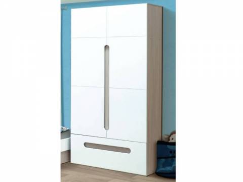 Шкаф 2-х дверный с ящиком МДФ Некст