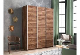 Шкаф-купе Прайм Широкий 3-х дверный три ДСП Крафт табачный