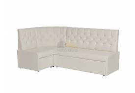 Кухонный уголок КУ 21 с коробом для хранения экокожа Линкольн 100