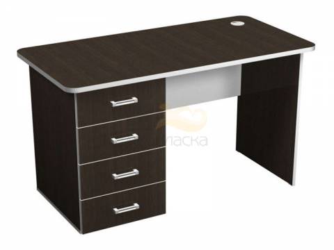 Стол письменный с тумбой правый с кабель каналом ПСт1.14Пр