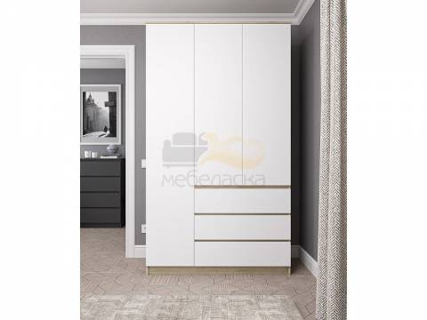 Шкаф Мори МШ1200.1 сонома/белый