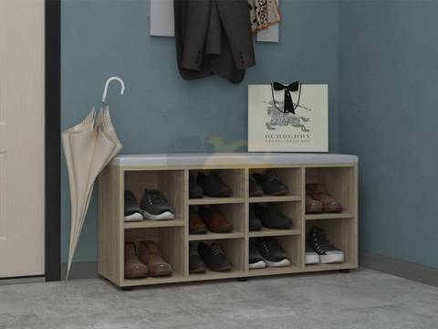 Тумба София-5 дуб сонома/белый