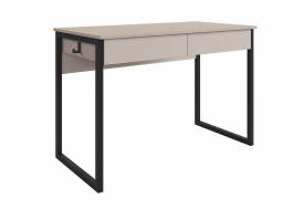 Стол Юниор белое кашемир/черный муар