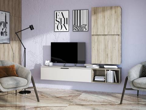 Гостиная НМ-001 Бохо ЛДСП