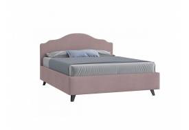 Кровать Адель с ПМ 1800х2000 мм микровелюр розовый