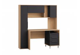 Стол рабочий 12.95 Комфорт Дуб сонома, Темно-серый