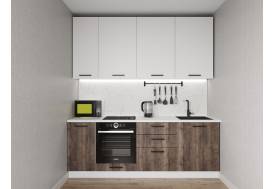 Кухонный гарнитур Старое Дерево 2200 (верх 950 мм) МДФ