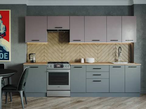 Кухонный гарнитур Виола 3000 верх МДФ