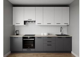 Кухонный гарнитур Меренга 3000 (верх 950 мм) МДФ