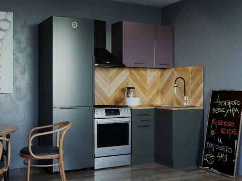 Кухонный гарнитур Виола 1000х1000 верх МДФ