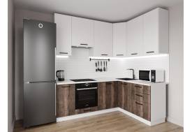 Кухонный гарнитур Старое Дерево 2200х1600 (верх 950 мм) МДФ