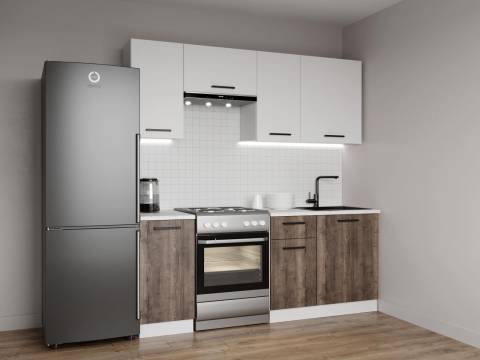 Модульная кухня Старое Дерево МДФ