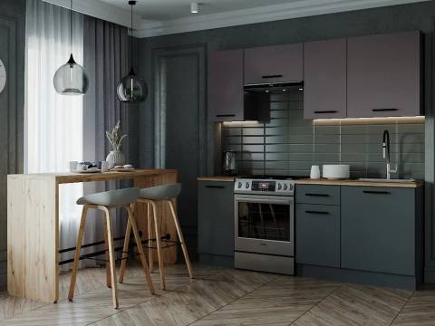 Модульная кухня Виола верх МДФ/низ ЛДСП