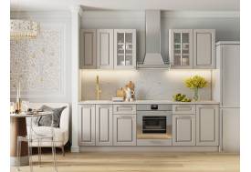 Кухонный гарнитур Кварц Грей Софт 2400 мм