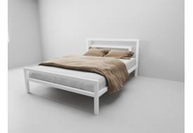 Кровать металлическая Куба 800 белая