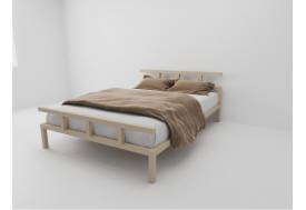 Кровать металлическая Лофт 1600 бежевая