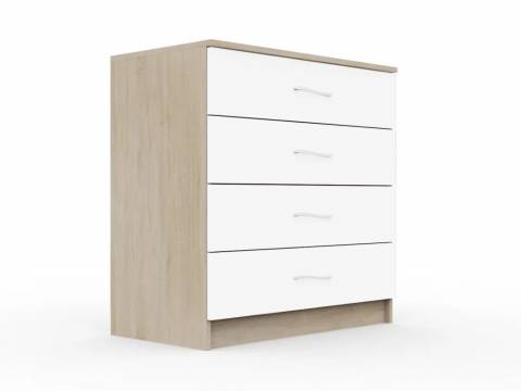 Комод Космос Нэо с 4-мя ящиками Дуб сонома-Белый