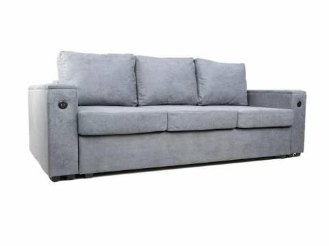 Диван Кулат с пружиной змейкой Темно-серый Moss 996