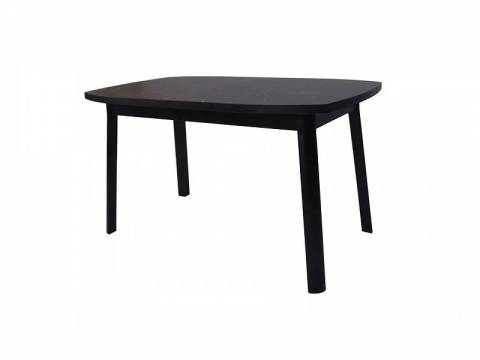 Стол раздвижной Дионис Лайт 1600 мрамор черный/черный муар