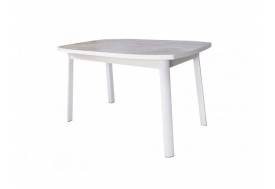 Стол раздвижной Дионис Лайт 1400 Бетон/белый муар