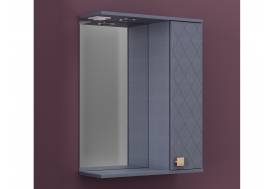 Зеркало Кристалл 60 со светильником правый Шато Азур