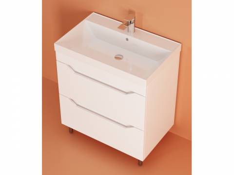 Тумба Сохо 60 напольная 2 ящика раковина Океан 60