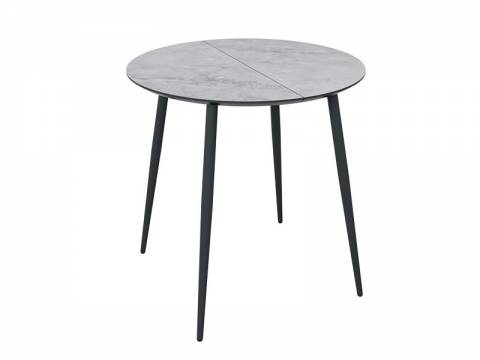 Стол раздвижной Орфей.4 пластик мрамор бернини, белый ral 9003 -комплект ног №4