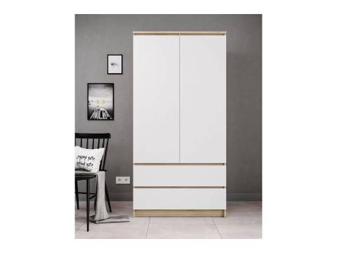 Шкаф Мори МШ900.1 с ящиками Сонома-Белый