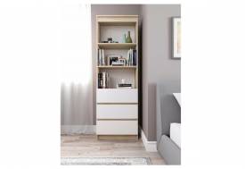 Стеллаж Мори МСТ600.3 сонома-белый