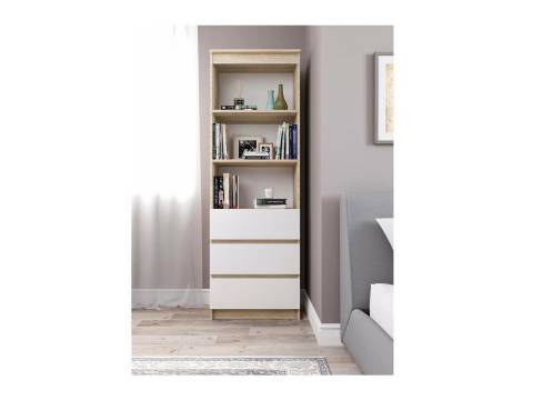 Стеллаж Мори МСТ600.3 сонома-белый