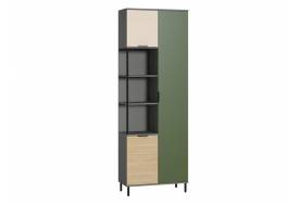 Шкаф комбинированный 13.22 Марвэл Сатин, Плэйн, Дымчатый Зеленый