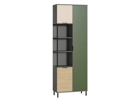 Шкаф комбинированный 13.22 Марвэл Сатин, Плэйн, Дымчатый Зеленый