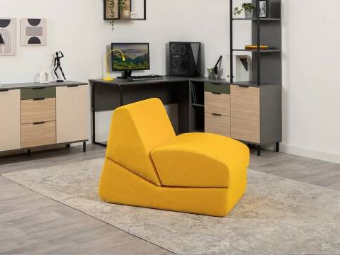 Кресло Марвэл сетка Желтая