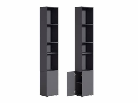 Шкаф торцевой 16.323 Эйр Серый Графит